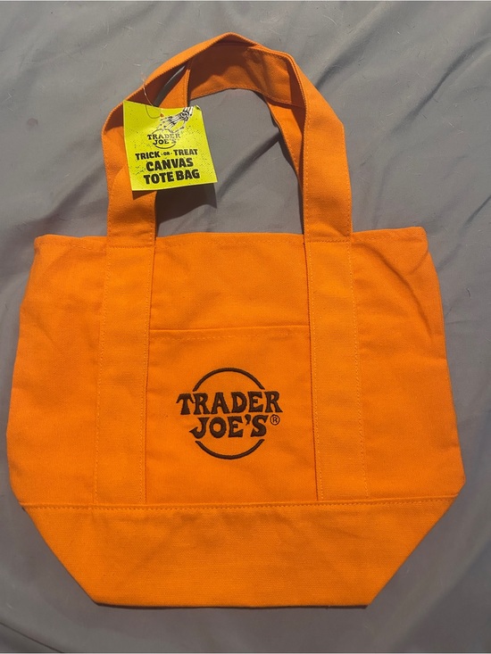 Trader Joe'S Handbags - Trader Joe’s Orange Canvas Tote Bag